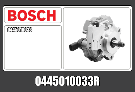 KUNNOSTETTU BOSCH CR PUMPPU (VAIHTO-OSA) 0445010033R