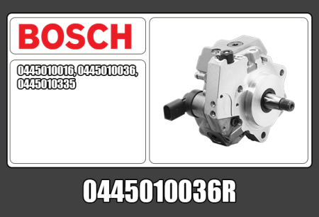 KUNNOSTETTU BOSCH CR PUMPPU (VAIHTO-OSA) 0445010036R