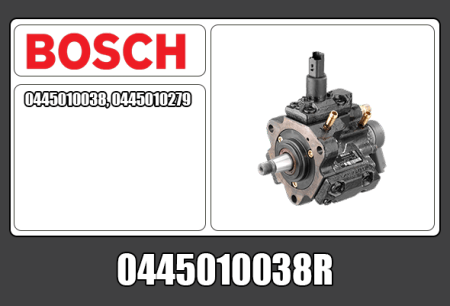 KUNNOSTETTU BOSCH CR PUMPPU (VAIHTO-OSA) 0445010038R