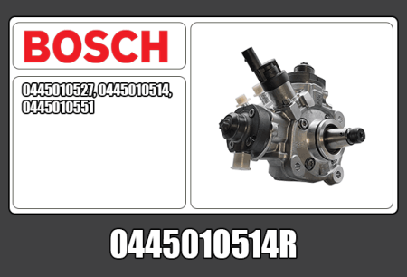 KUNNOSTETTU BOSCH CR PUMPPU (VAIHTO-OSA) 0445010514R