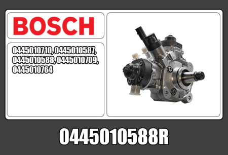 KUNNOSTETTU BOSCH CR PUMPPU (VAIHTO-OSA) 0445010588R