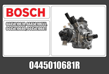 KUNNOSTETTU BOSCH CR PUMPPU (VAIHTO-OSA) 0445010681R