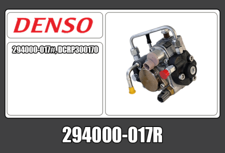 KUNNOSTETTU DENSO CR PUMPPU (VAIHTO-OSA) 294000-017R