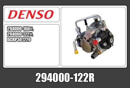 KUNNOSTETTU DENSO CR PUMPPU (VAIHTO-OSA) 294000-122R