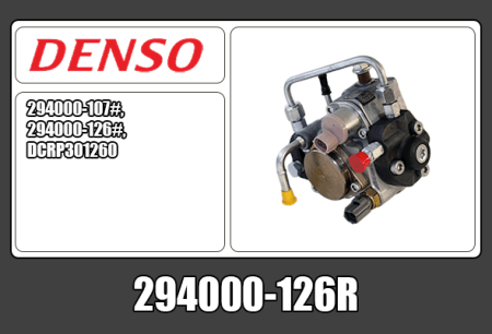 KUNNOSTETTU DENSO CR PUMPPU (VAIHTO-OSA) 294000-126R