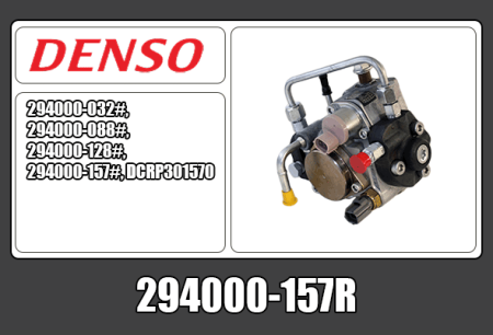 KUNNOSTETTU DENSO CR PUMPPU (VAIHTO-OSA) 294000-157R