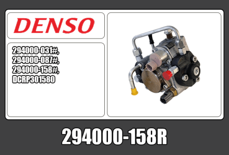 KUNNOSTETTU DENSO CR PUMPPU (VAIHTO-OSA) 294000-158R